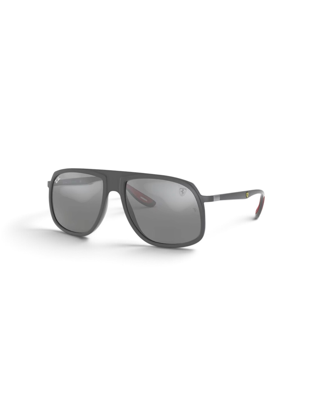 Ray-Ban RB4308M Scuderia Ferrari Matte Grey Mirror Sunglasses RB4308M F6266G 57